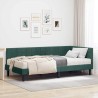 Cadre de lit d'angle avec matelas 2 pcs Vert Velours 542350542350