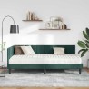 Cadre de lit d'angle avec matelas 2 pcs Vert Velours 542350542350