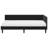 Cadre de lit d'angle avec matelas 2 pcs Noir Velours 542376542376