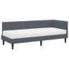 Cadre de lit d'angle avec matelas 2 pcs Gris Velours 542379542379