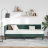 Cadre de lit d'angle avec matelas 2 pcs Vert Velours 542381542381