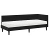 Cadre de lit d'angle avec matelas 2 pcs Noir Velours 542383542383