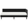 Cadre de lit d'angle avec matelas 2 pcs Noir Velours 542383542383