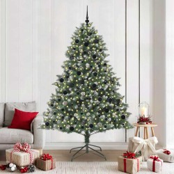 Sapin de Noël artificiel Vert 210 cm PVC, plastique et acier 542387542387