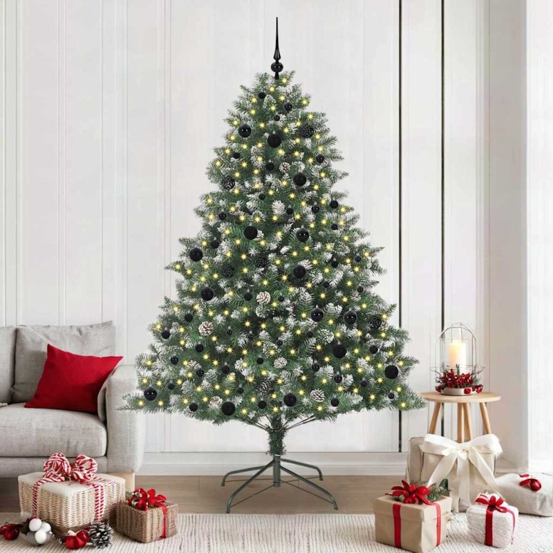 Sapin de Noël artificiel Vert 210 cm PVC, plastique et acier 542387542387
