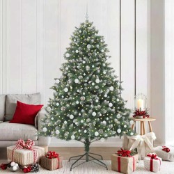 Sapin de Noël artificiel Vert 210 cm PVC, plastique et acier 542388542388