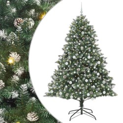 Sapin de Noël artificiel Vert 210 cm PVC, plastique et acier 542388542388