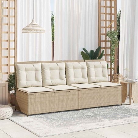 Banc de jardin Beige polyrotin 542389542389