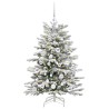 Sapin de Noël Artificiel à Branches Articulées Blanc 120 cm 542391542391