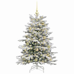 Sapin de Noël Artificiel à Branches Articulées Blanc 120 cm 542401542401