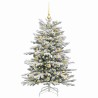 Sapin de Noël Artificiel à Branches Articulées Blanc 120 cm 542401542401