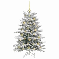 Sapin de Noël Artificiel à Branches Articulées Blanc 120 cm 542401542401