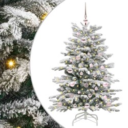 Sapin de Noël Artificiel à Branches Articulées Blanc 120 cm 542402542402