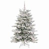 Sapin de Noël Artificiel à Branches Articulées Blanc 120 cm 542402542402