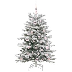 Sapin de Noël Artificiel à Branches Articulées Blanc 120 cm 542402542402