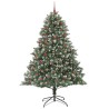 Sapin de Noël artificiel Vert 210 cm PVC, plastique et acier 542403542403