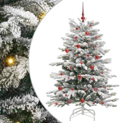 Sapin de Noël Artificiel à Branches Articulées Blanc 150 cm 542405542405