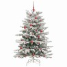 Sapin de Noël Artificiel à Branches Articulées Blanc 150 cm 542405542405