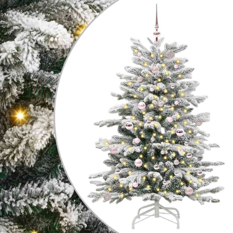 Sapin de Noël Artificiel à Branches Articulées Blanc 150 cm 542407542407