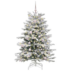 Sapin de Noël Artificiel à Branches Articulées Blanc 150 cm 542407542407