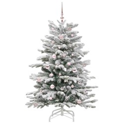 Sapin de Noël Artificiel à Branches Articulées Blanc 150 cm 542407542407