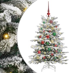 Sapin de Noël Artificiel à Branches Articulées Blanc 120 cm 542408542408