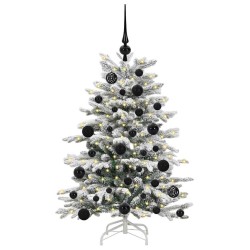 Sapin de Noël Artificiel à Branches Articulées Blanc 120 cm 542410542410
