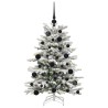 Sapin de Noël Artificiel à Branches Articulées Blanc 120 cm 542410542410