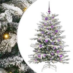 Sapin de Noël Artificiel à Branches Articulées Blanc 150 cm 542411542411