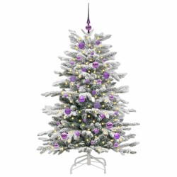 Sapin de Noël Artificiel à Branches Articulées Blanc 150 cm 542411542411