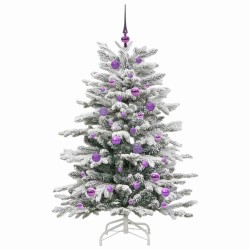 Sapin de Noël Artificiel à Branches Articulées Blanc 150 cm 542411542411
