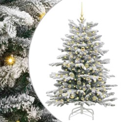 Sapin de Noël Artificiel à Branches Articulées Blanc 150 cm 542412542412
