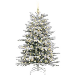 Sapin de Noël Artificiel à Branches Articulées Blanc 150 cm 542412542412
