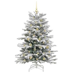 Sapin de Noël Artificiel à Branches Articulées Blanc 150 cm 542412542412