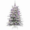 Sapin de Noël Artificiel à Branches Articulées Blanc 120 cm 542414542414
