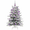 Sapin de Noël Artificiel à Branches Articulées Blanc 120 cm 542414542414