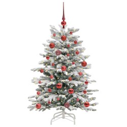 Sapin de Noël Artificiel à Branches Articulées Blanc 120 cm 542415542415