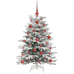 Sapin de Noël Artificiel à Branches Articulées Blanc 120 cm 542415542415