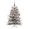 Sapin de Noël Artificiel à Branches Articulées Blanc 120 cm 542415542415