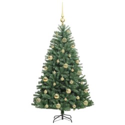 Sapin de Noël Artificiel à Branches Articulées Vert 120 cm 542420542420