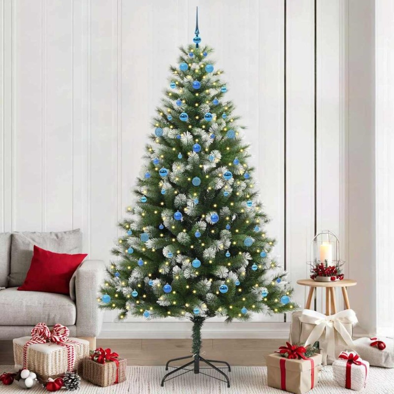 Sapin de Noël artificiel à charnière avec neige en flocons 542423542423