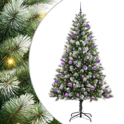 Sapin de Noël artificiel à charnière avec neige en flocons 542425542425