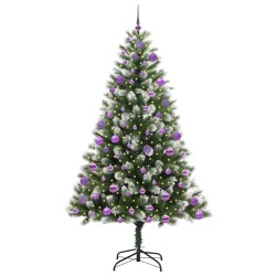 Sapin de Noël artificiel à charnière avec neige en flocons 542425542425