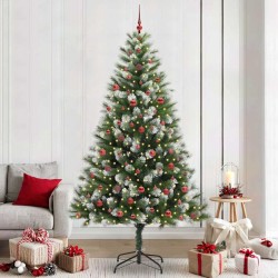 Sapin de Noël artificiel à charnière avec neige en flocons 542426542426