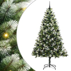 Sapin de Noël artificiel à charnière avec neige en flocons 542427542427