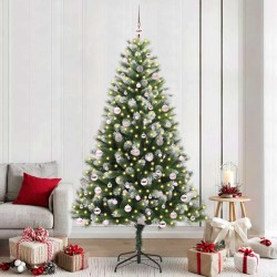 Sapin de Noël artificiel à charnière avec neige en flocons 542428542428