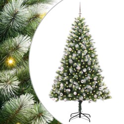 Sapin de Noël artificiel à charnière avec neige en flocons 542428542428