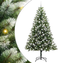 Sapin de Noël artificiel à charnière avec neige en flocons 542429542429