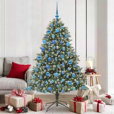 Sapin de Noël artificiel Vert 180 cm PVC, plastique et acier 542447542447