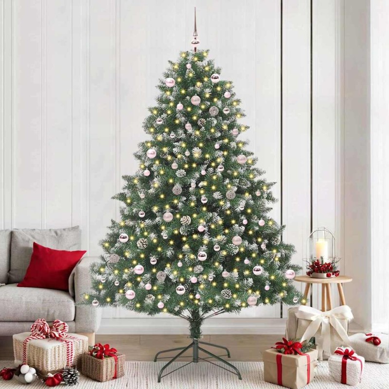 Sapin de Noël artificiel Vert 240 cm PVC, plastique et acier 542448542448
